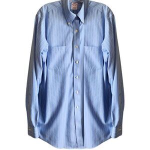 EUC Vintage Brooks Brothers Men's Striped Long Sleeve Blue Dress Shirt